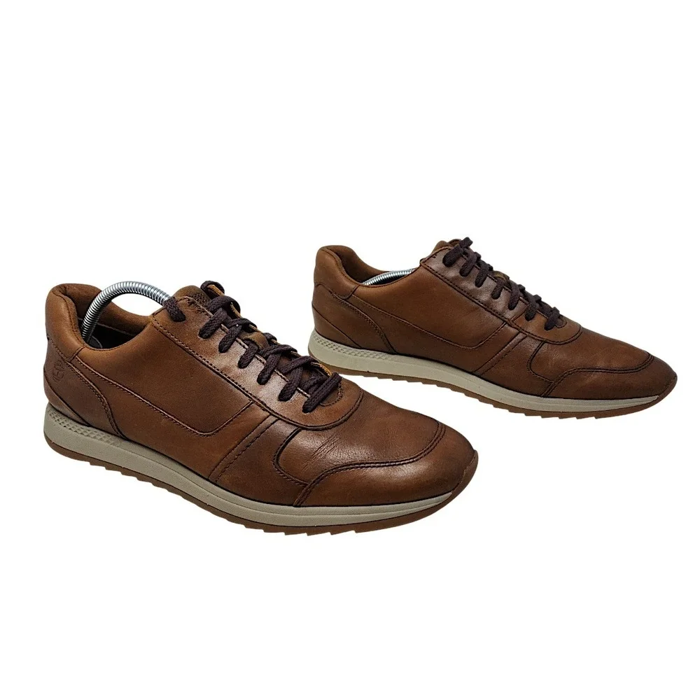 Timberland Sneakers 11 Mens Oxford Aerocore Brown Leather A23EV Low Top Shoes